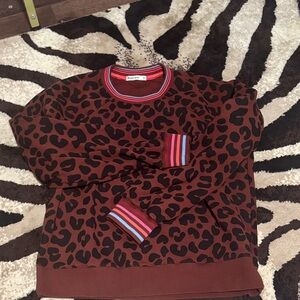 NWOT Marine Layer Cloud9 Fleece Anytime Matching Leopard Sweat Set